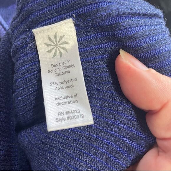 Athleta Giant Slalom Full Zipper Embroidered Back Wool Blend Sweater Jacket - Picture 10 of 10